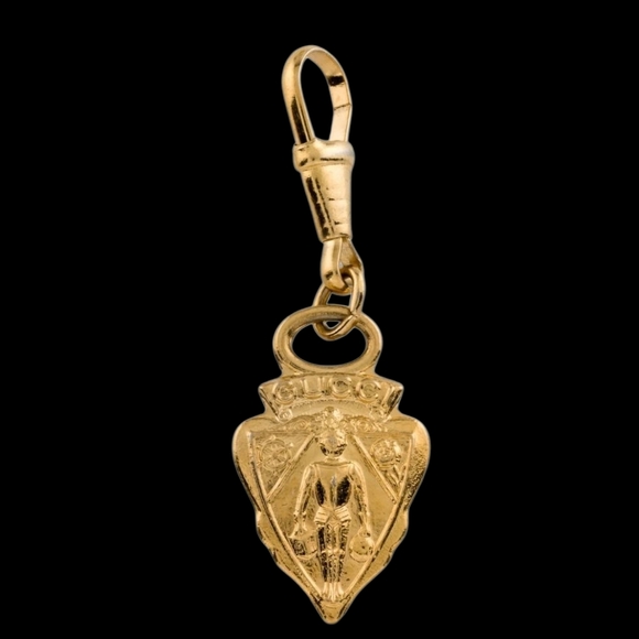 GUCCI Gold Knight Crest Pendant - Picture 3 of 7